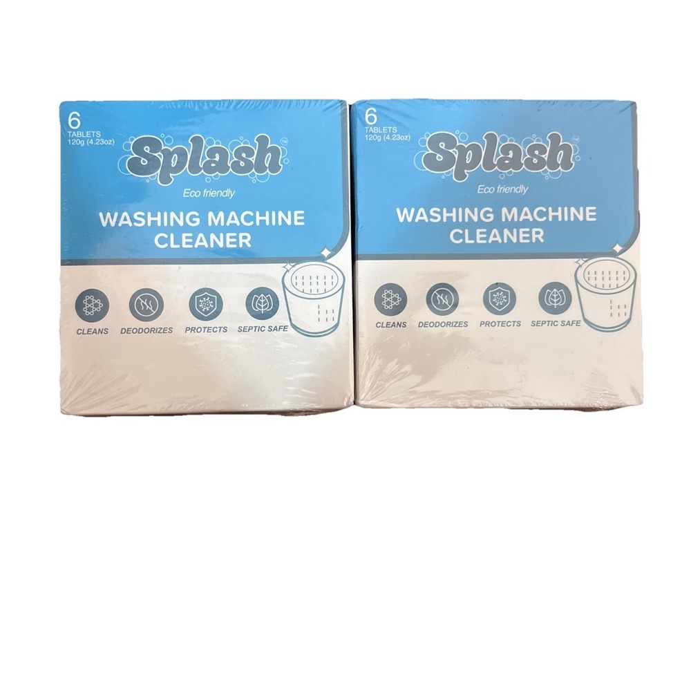 2X Splash Eco-Friendly Washing Machine‎ Cleaner HE Front Load & Top Load Washers